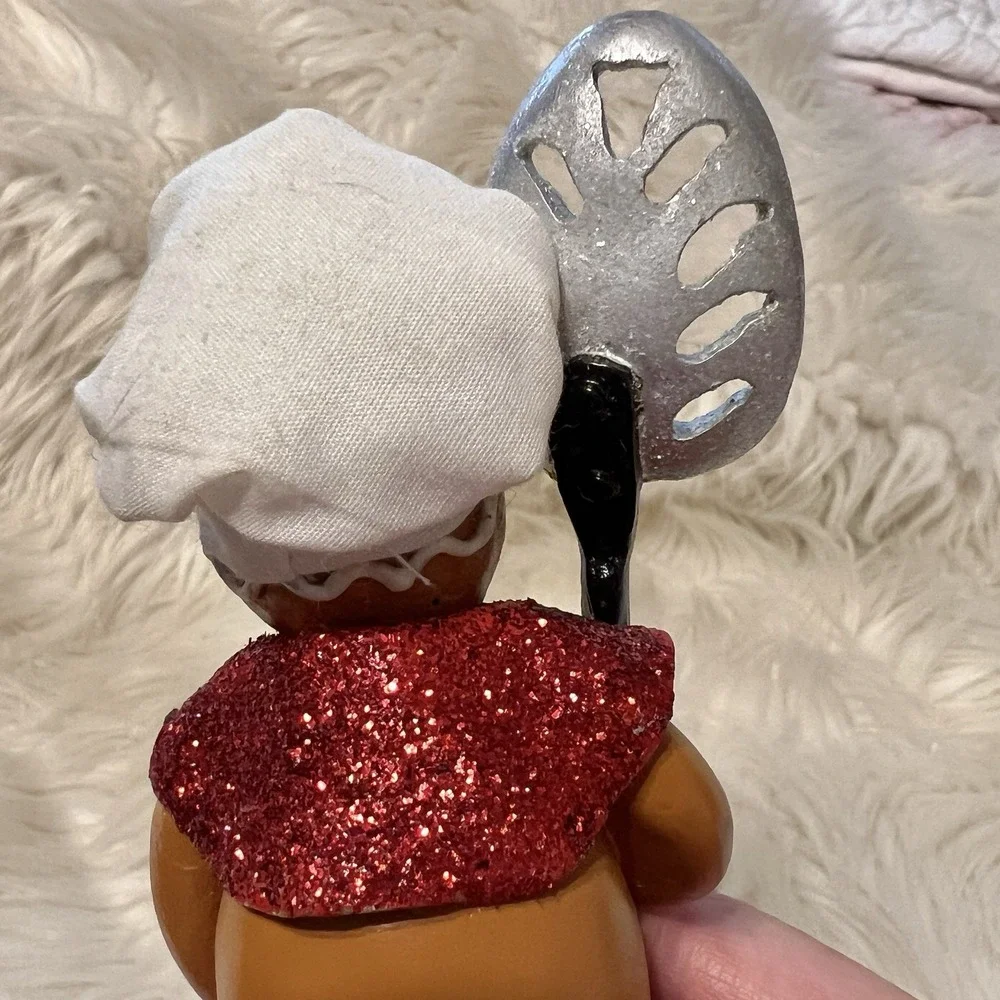 Vintage Kurt S Adler Gingerbread Man Ornament Chief Baking‎ Spoon 5